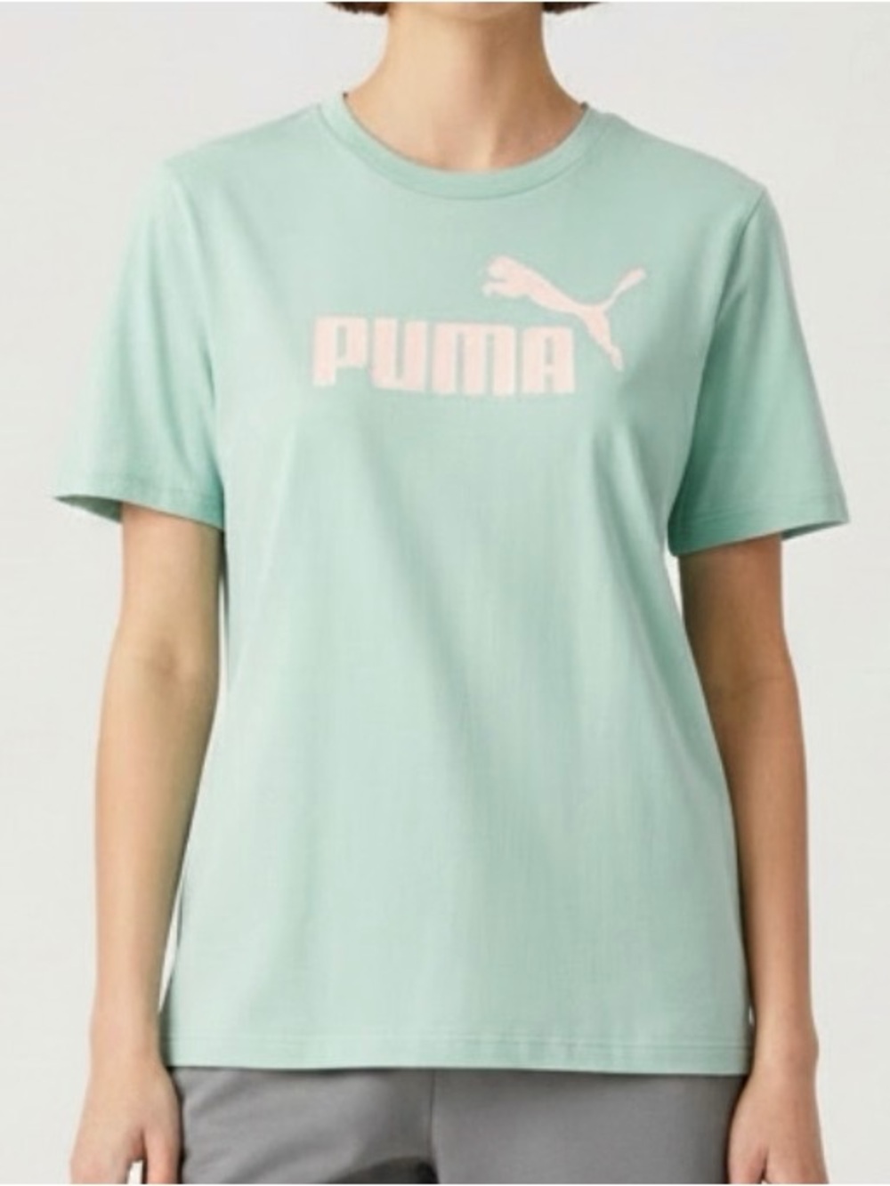 Puma Loose Fit White Logo Tee